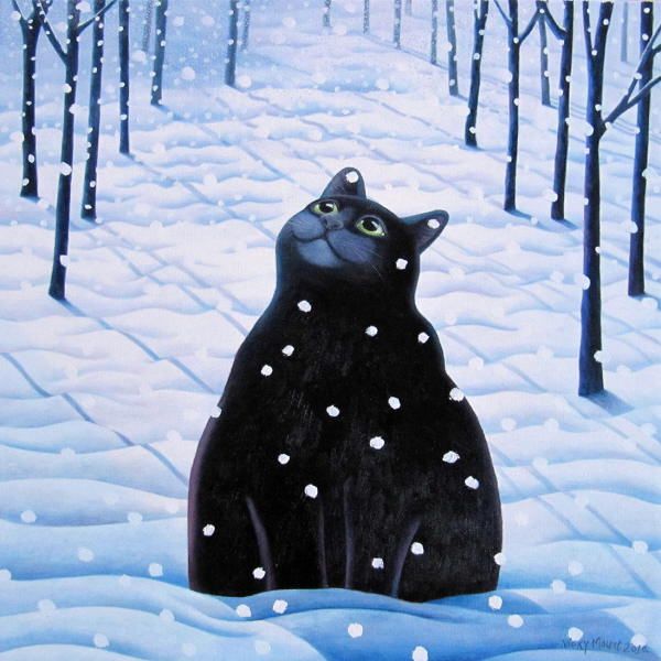 snow Cat by Vicky Mount
