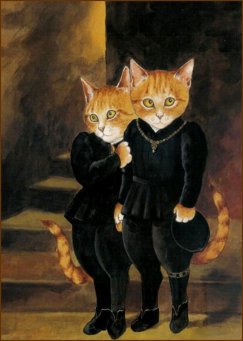 Susan Herbert, Princes in the Tower, After after Sir John Everett Millais (see original painting here). Image credit By Susan Herbert. Courtesy of Thames &amp; Hudson.