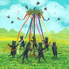 black cat maypole dance