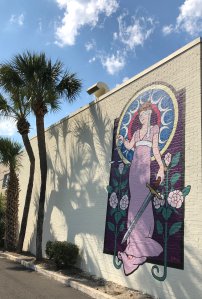 Lady Justice, Brunswick, GA Mural Projects, led by Glynn Visual Arts.