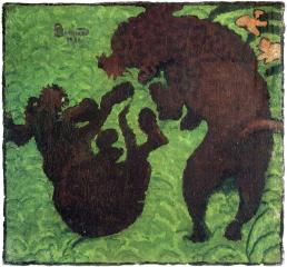 Two-poodles-1891., Pierre Bonnard