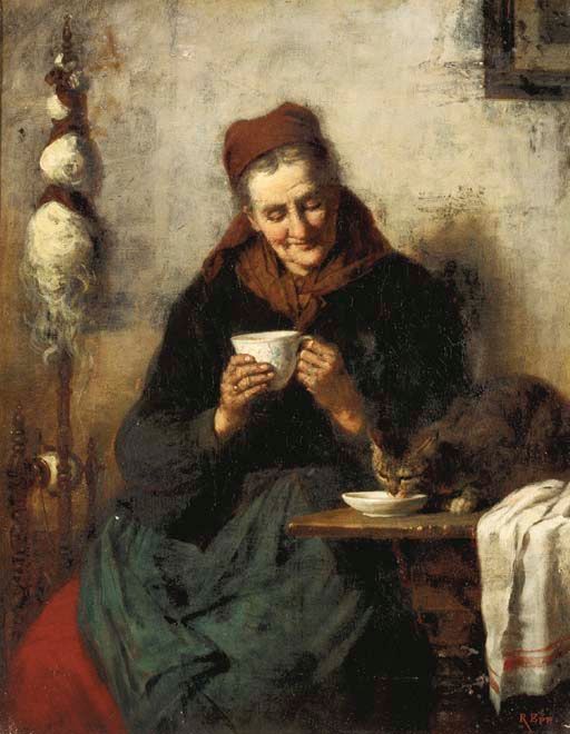 Breakfast with the cat, Rutholph Epp, German
