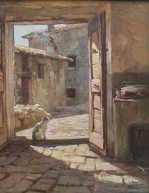 Filippo Corelli_-_Cat_in_a_Doorway, early 20th century