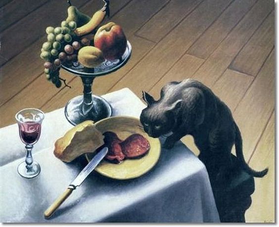Still life with cat, Thomas Hart Benton