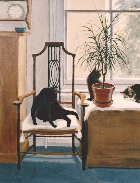 Three Cats, by Ann Hewson