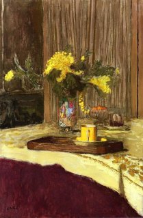 Bouquet de Mimosa sur la Table　1938, Édouard Vuillard