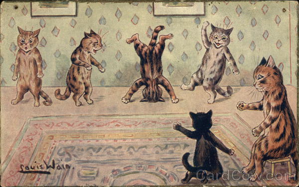 Cats Dancing, Headstand