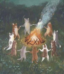 Pagan Cats, by Cécile Berrubé