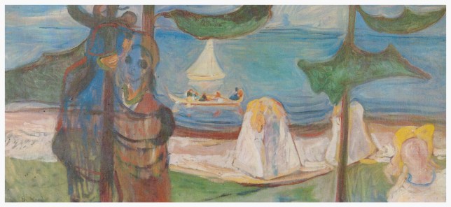 Munch, Summer Day or Embrace on the beach, (1904,_Linde_Frieze)