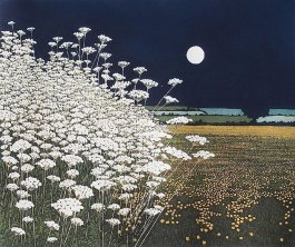Phil Greenwood (UK ,Wales. b.1943), Moon Lights, etching and aquating