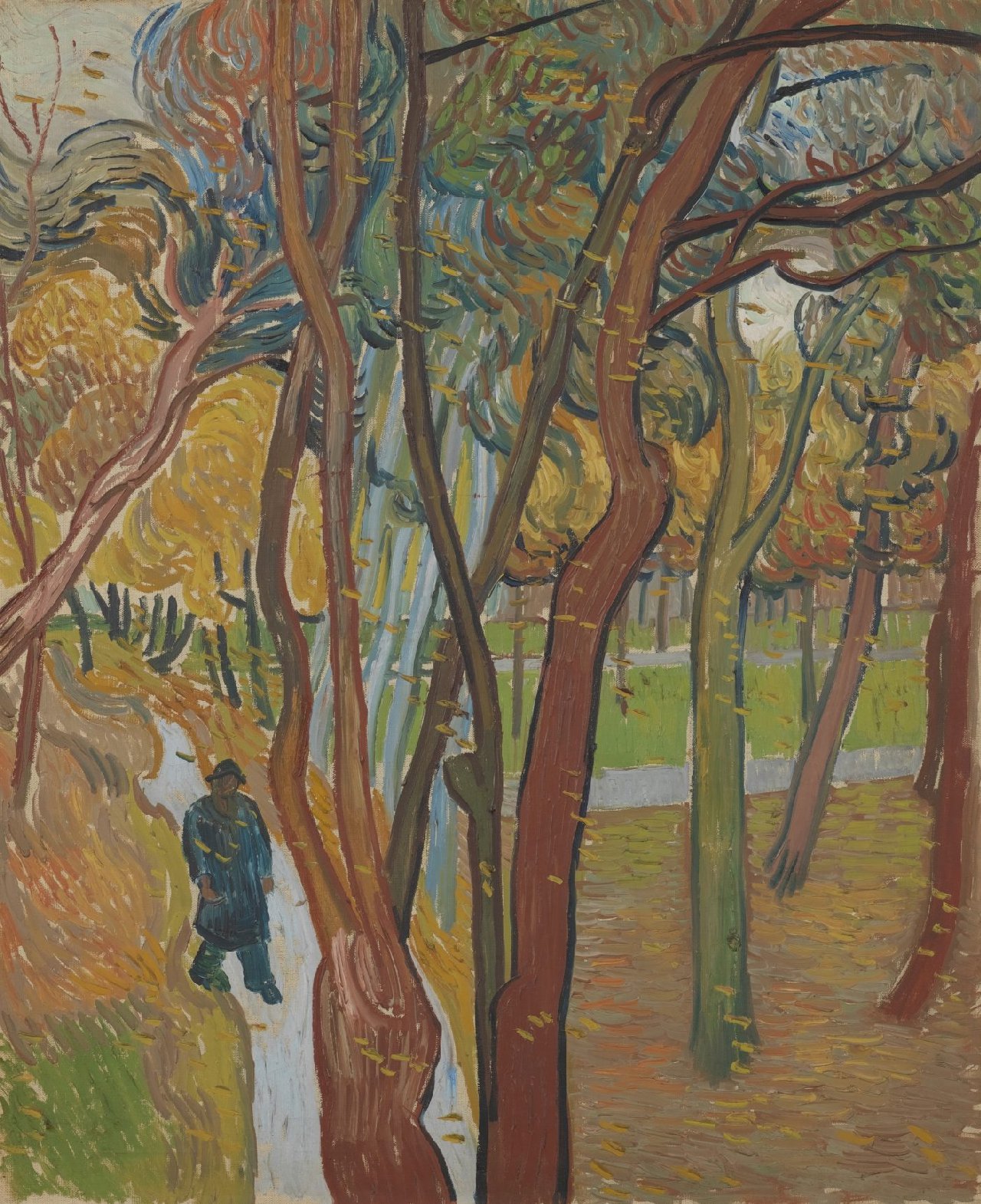 Vincen Van Gogh, The Garden of St. Paul's Hospital Leaf Fall