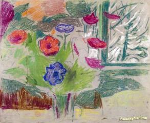Anemones, Edvard Munch