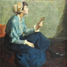 Young Woman Reading, by Nagy Vilmos