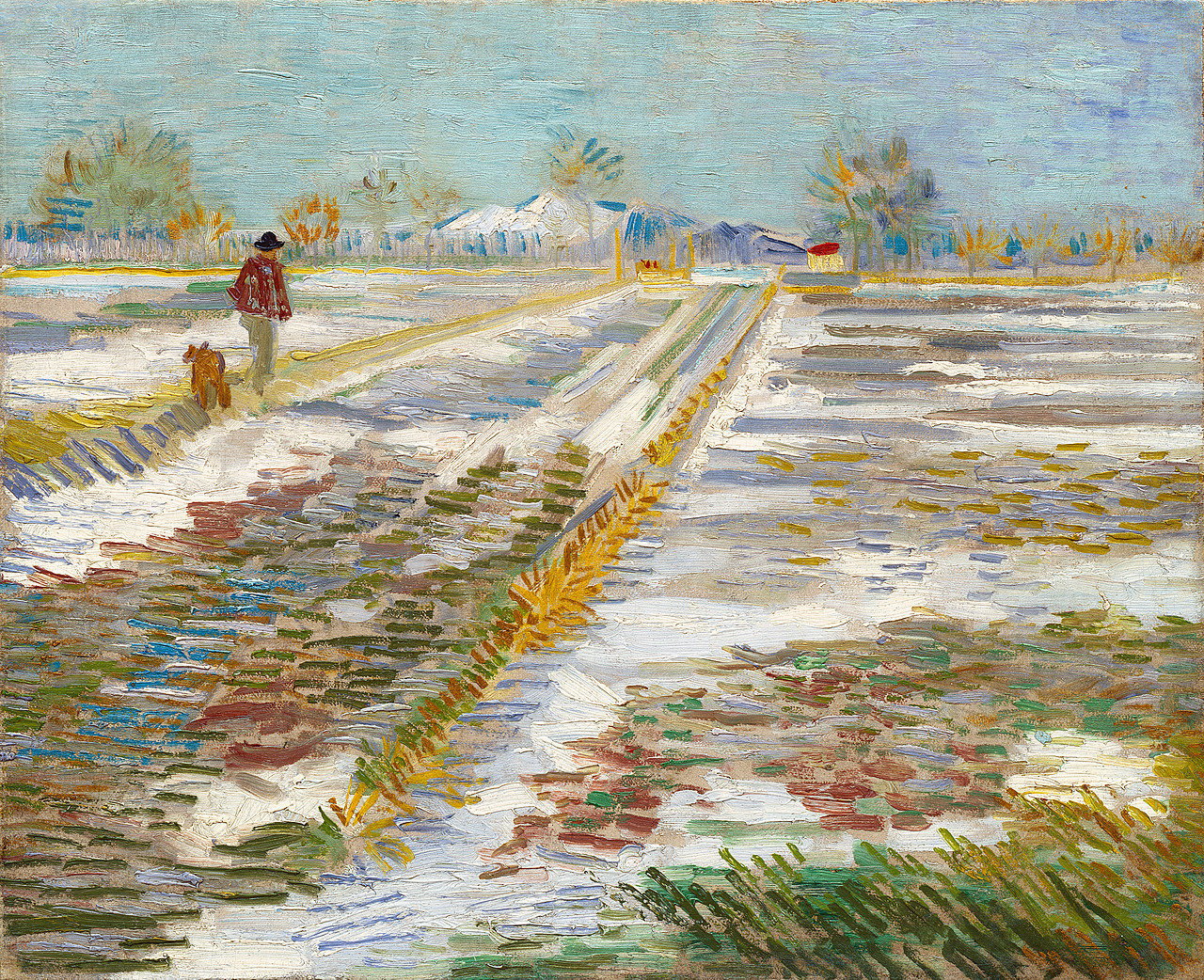 Landscape with Snow, Vincent Van Gogh