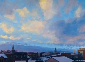 Melissa Anne Miller, View from the Studio after a Light Snow