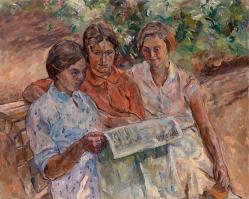 reading-the-newspapers-LENTULOV, ARISTARKH