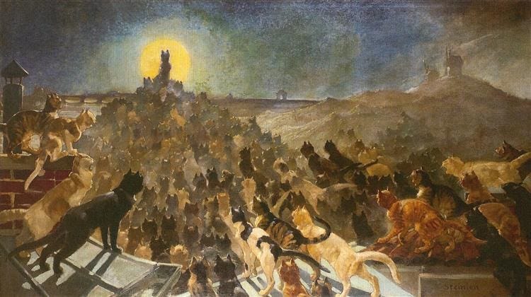 Théophile-Alexandre Steinlen, Apatheosis of Cats