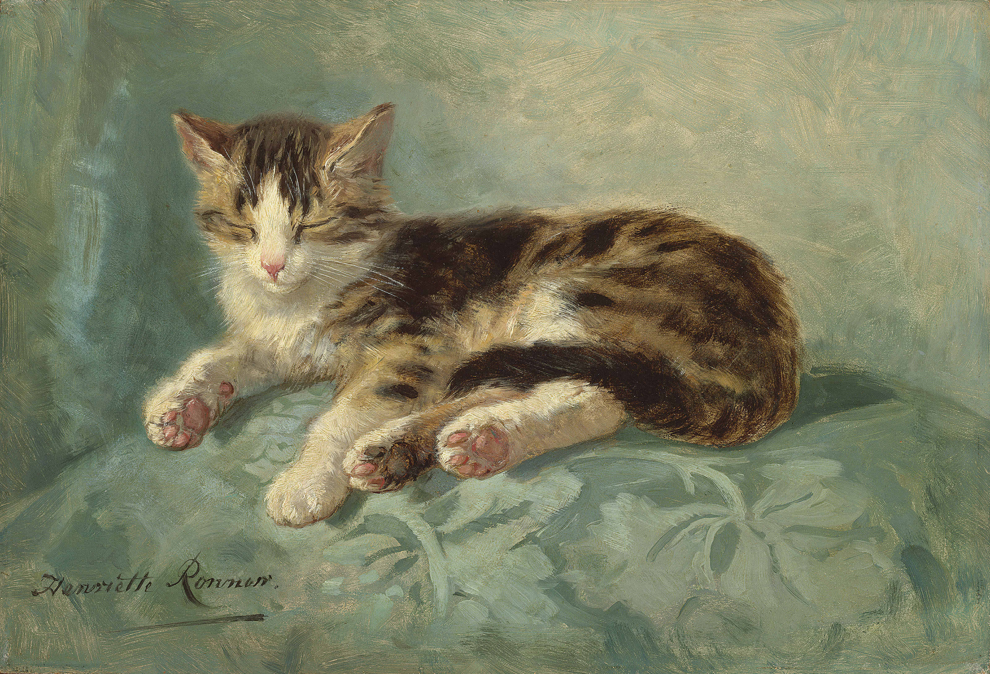 Henriette_ronner-knip, cat_nap