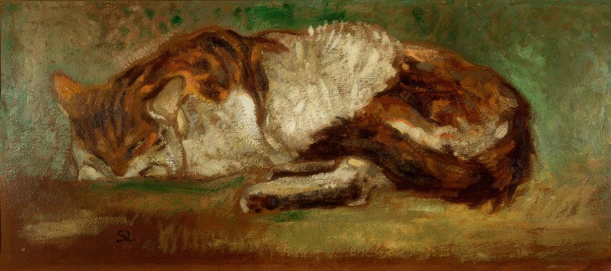 Thophile_Alexandre_Steinlen_-_The Sleeping Cat