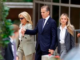 Hunter Biden leaves court after conviction, holding hands with Jill Biden and his wife Melissa Cohen Biden
