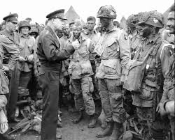 The eyes of the world are upon you, Eisenhower speaking to troops before Normandy invasion