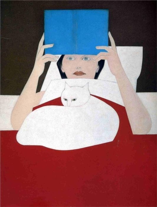 will-barnet--woman-reading