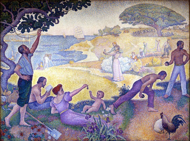 Au Temps d’Harmonie (La Joie de Vivre – Dimanche au Bord de la Mer), Paul Signac, 1895-96.