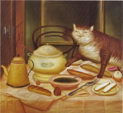 Still Life with Soup, Fernando Botero, 1972