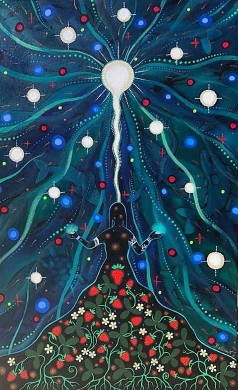 Strawberry Moon, by Christi Belcourt