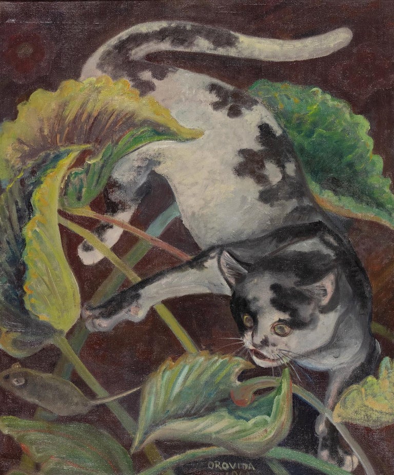 Orovida Pissarro, Cat and Mouse, 1966